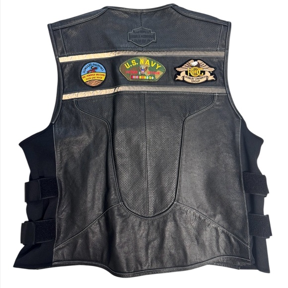 Harley Davidson Leather Vest Size 2XL - Picture 12 of 12